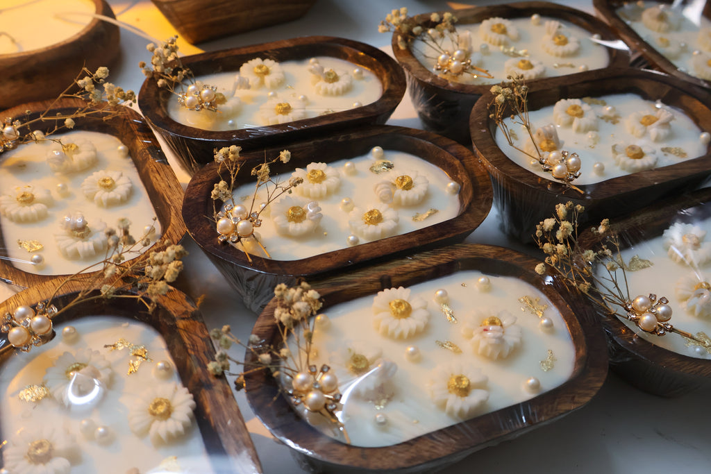 Wooden Block Candles